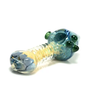 Hand Glass Pipe with pebble designs